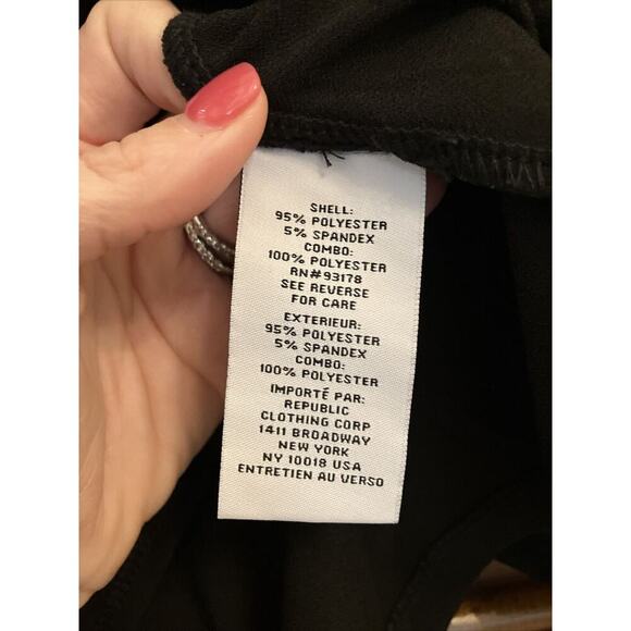 Carmen Marc Valvo Women’s Top Size 2X Black Sheer Sleeves - Picture 3 of 9